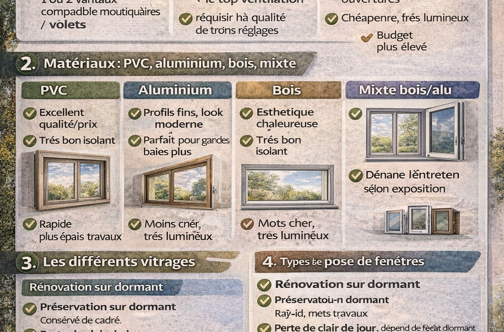 Bien choisir ses fenêtres à Strasbourg : types, matériaux, vitrages et types de pose