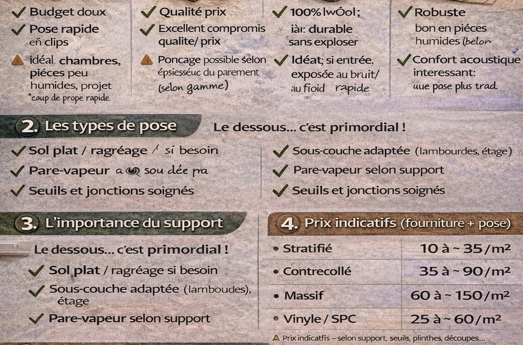 Pose de parquet à Strasbourg : types, pose, prix et options