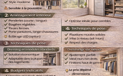Bien choisir son dressing : types, aménagements, pose et budget