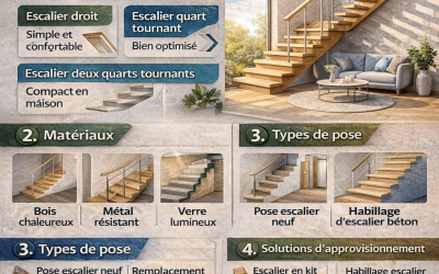 Bien choisir son escalier : types, matériaux, pose, approvisionnement et tarifs