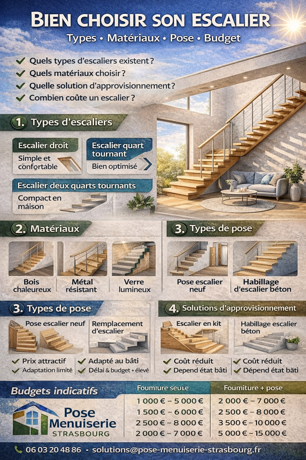 Choisir son escalier dans le Bas-Rhin 67