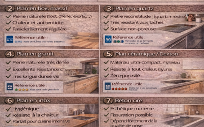 Bien choisir son plan de travail de cuisine