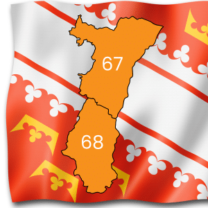 Secteur d'intervention pose menuiserie ALSACE