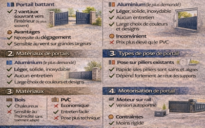 Bien choisir son portail : types, matériaux, pose et motorisation