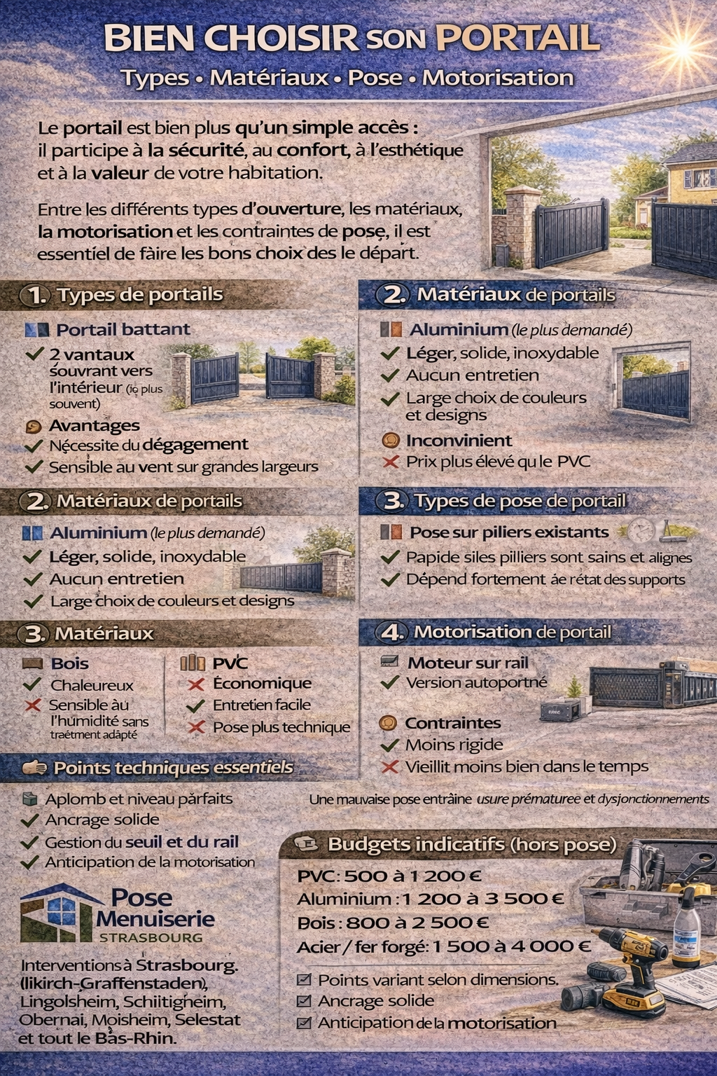 Bien choisir son portail à Strasbourg Bas-Rhin